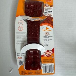 Nylabone Power Chew Bacon & Steak Flavor Dog Chew - Dark Red